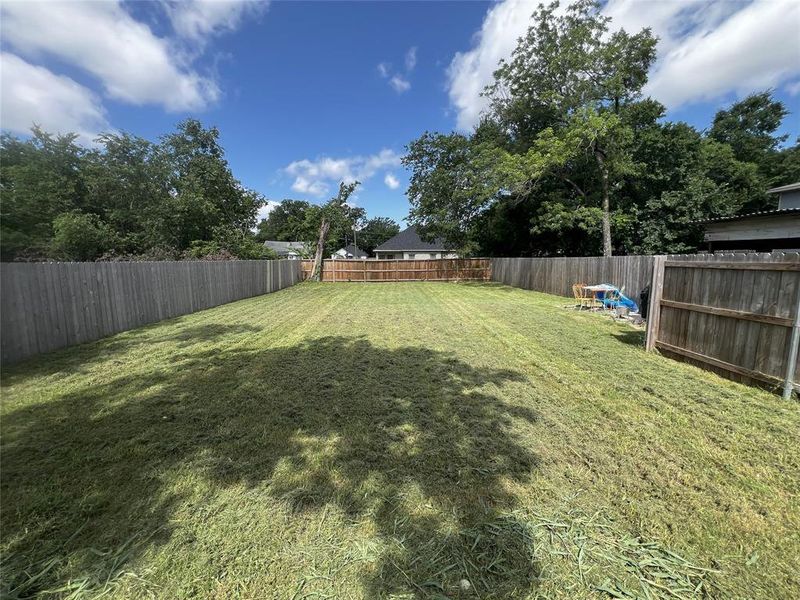 View of fenced backyard View of fenced backyard
