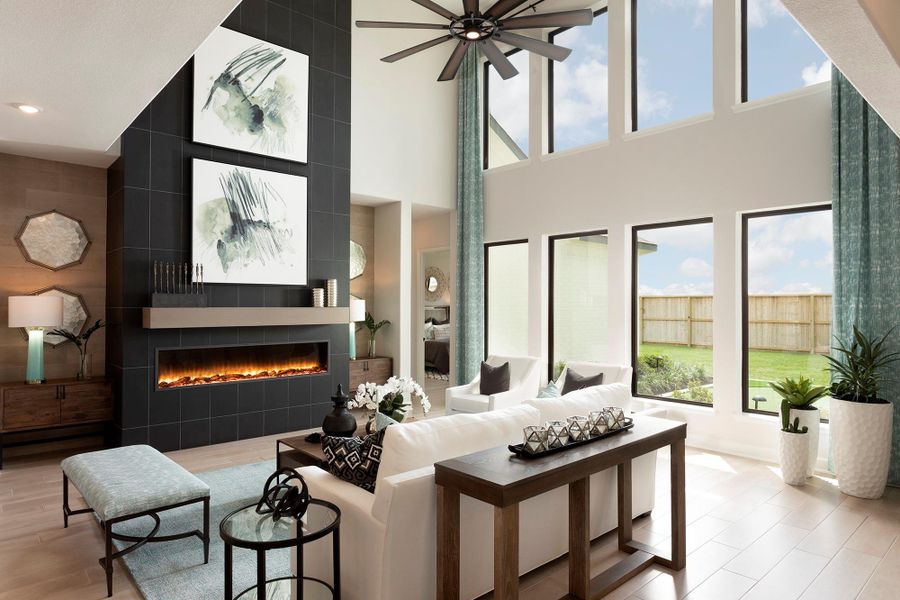 Furnished interior view inside a new home in , Fulshear (Image 5).