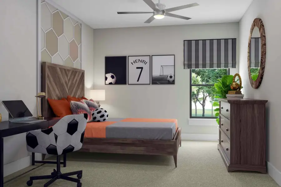 Furnished interior view inside a new home in Woodson’s Reserve, Spring (Image 10).
