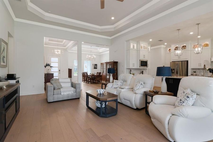 Furnished interior view inside a new home in River's Edge, Wesley Chapel (Image 31).