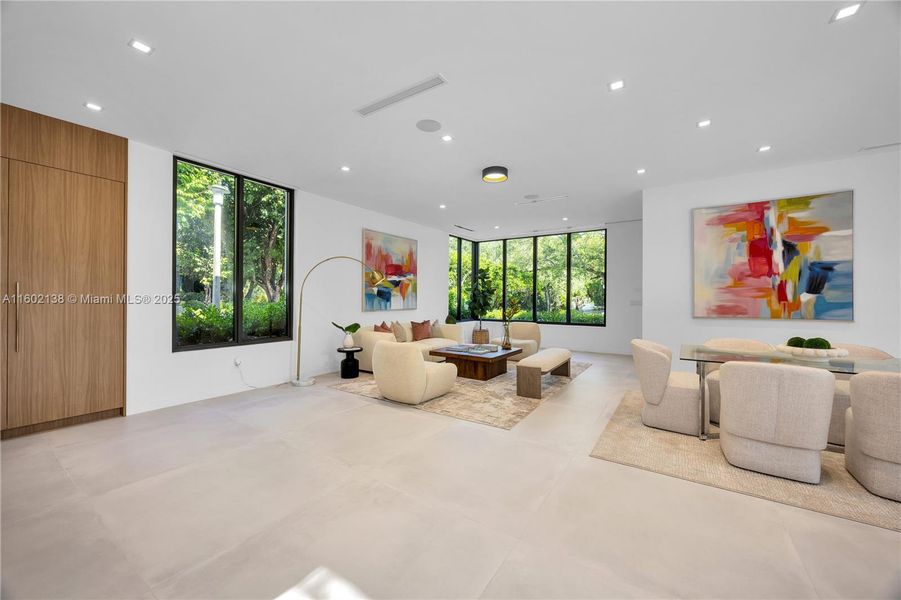 Furnished interior view inside a new home in , Miami (Image 13).
