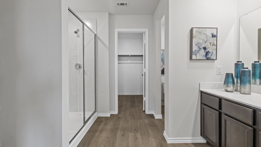 Furnished interior view inside a new home in Windrose, Pilot Point (Image 6).