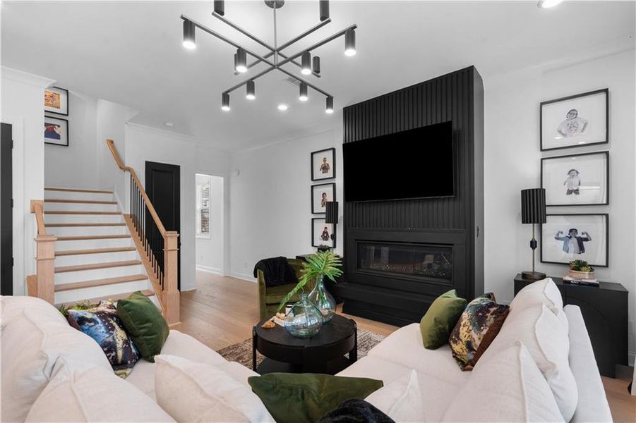 Furnished interior view inside a new home in Palisades, Cumming (Image 4).
