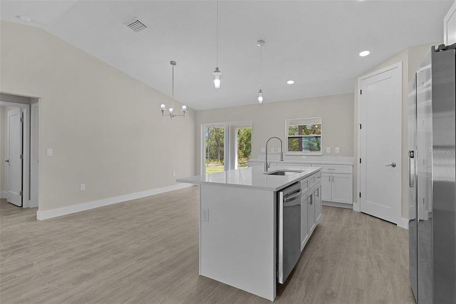 Furnished interior view inside a new home in , Ocklawaha (Image 9).