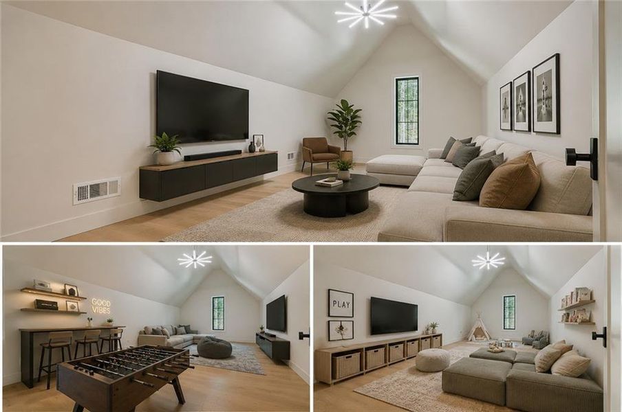 Furnished interior view inside a new home in , Canton (Image 40).