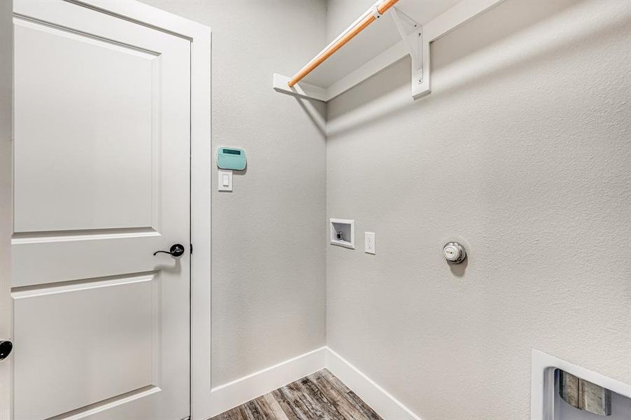 laundry room off garage