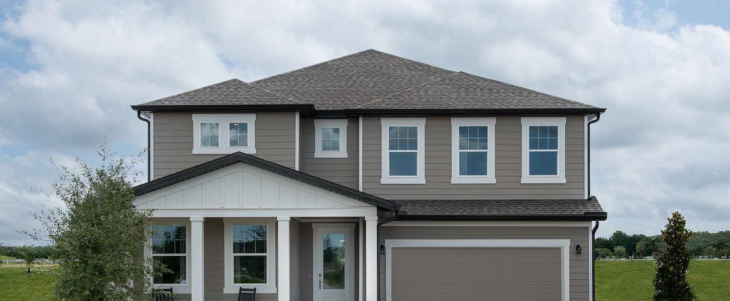 Representative exterior photo of a completed home built from the Duval II by Ashton Woods in Northlake Traditional, Winter Garden, FL (Image 2).