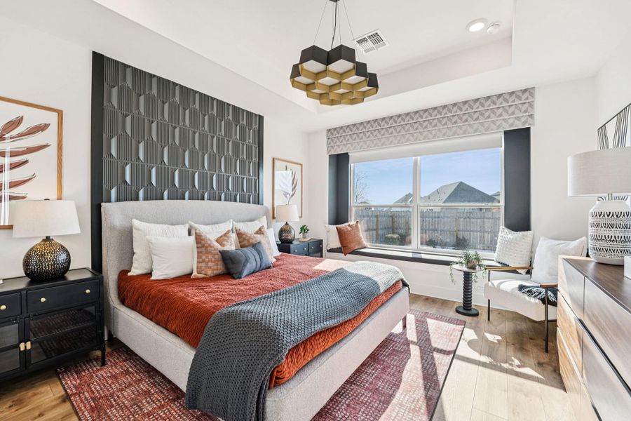 Representative furnished interior of a home built from the Brooks – 50′ Lot by Chesmar Homes in Lakes of Cane Island, Katy (Image 9).