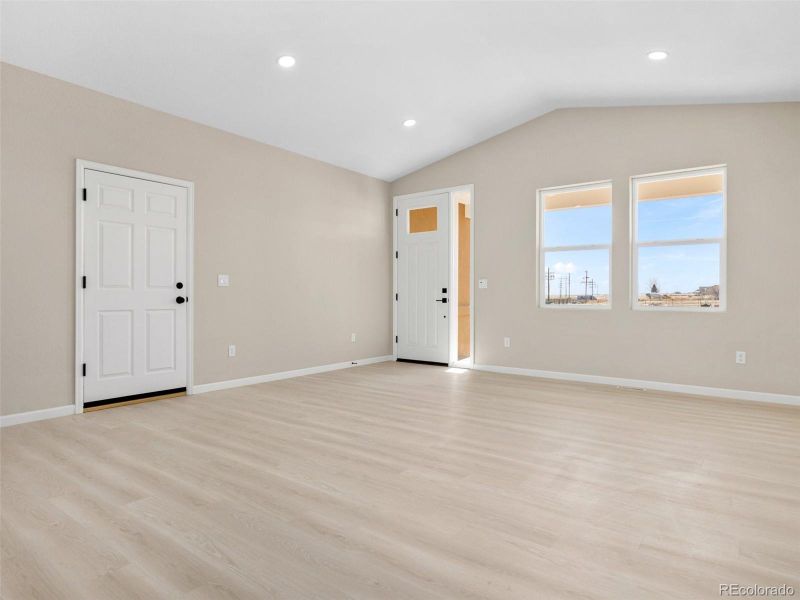 View of front door and door from garage View of front door and door from garage