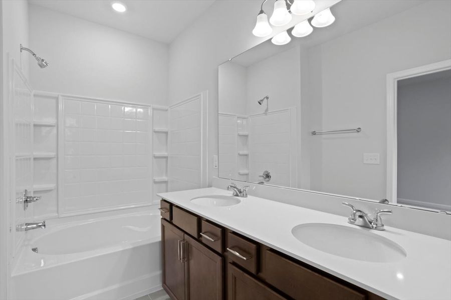 Furnished interior view inside a new home in Renaissance at White Oak, Garner (Image 11).