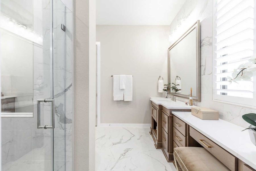 Representative Primary Bathroom - some options shown Representative Primary Bathroom - some options shown