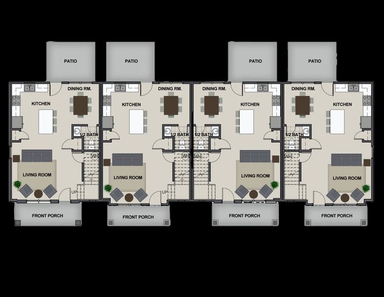 2D floor plan layout of this home in The Nassau, Chattanooga, TN (Image 5).