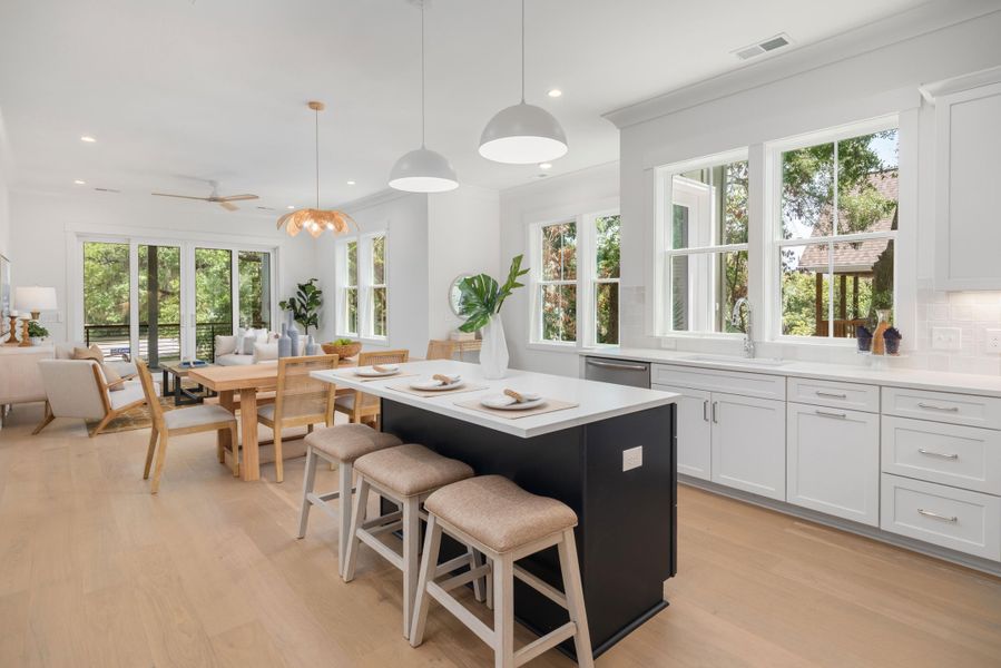 Furnished interior view inside a new home in , Edisto Island (Image 7).