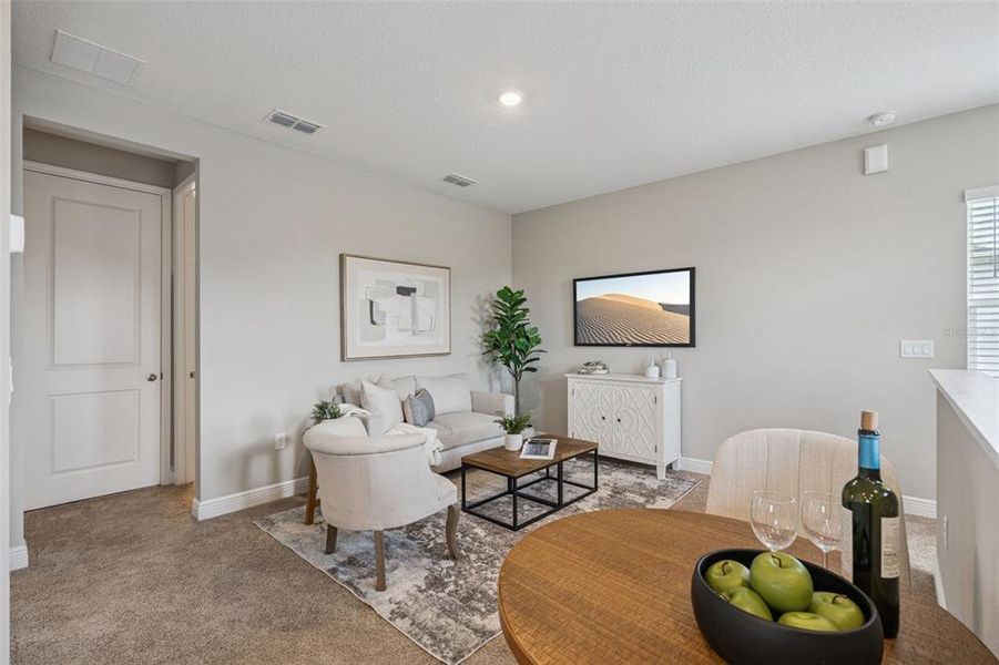 Furnished interior view inside a new home in Laureate Park, Orlando (Image 46).