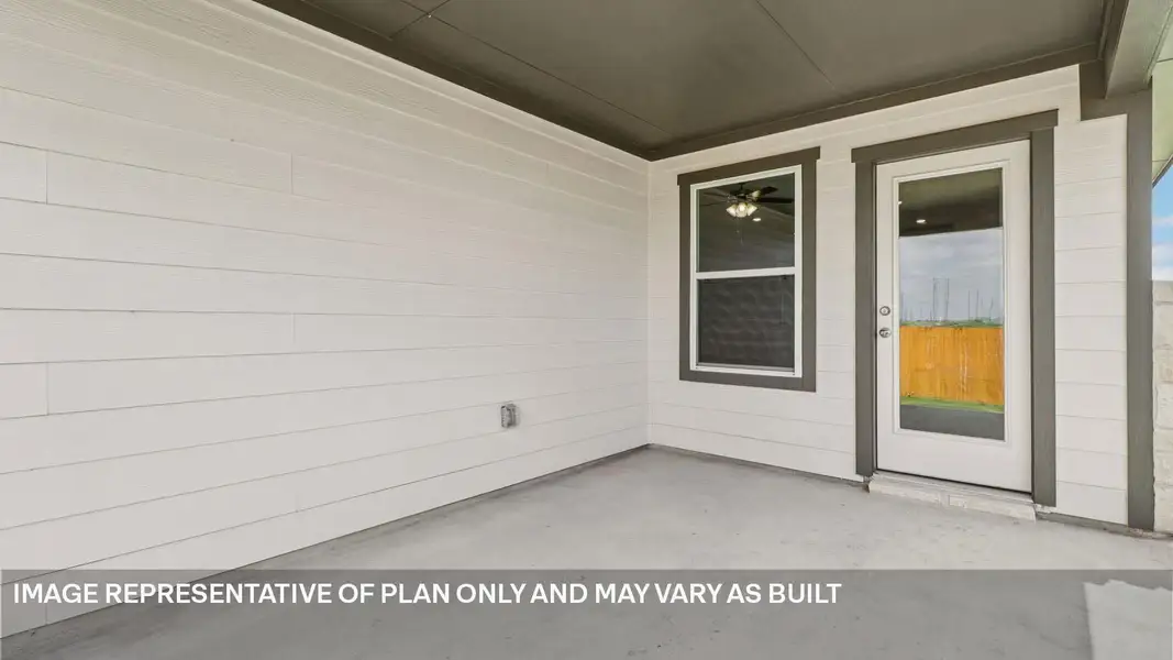 Exterior details and patio area of a home in Monarch Ranch, Manor (Image 3).