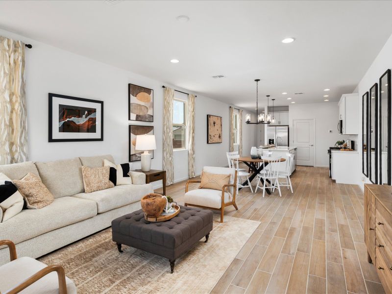 Furnished interior view inside a new home in Summerstone II, Marana (Image 6). Furnished interior view inside a new home in Summerstone II, Marana (Image 6).