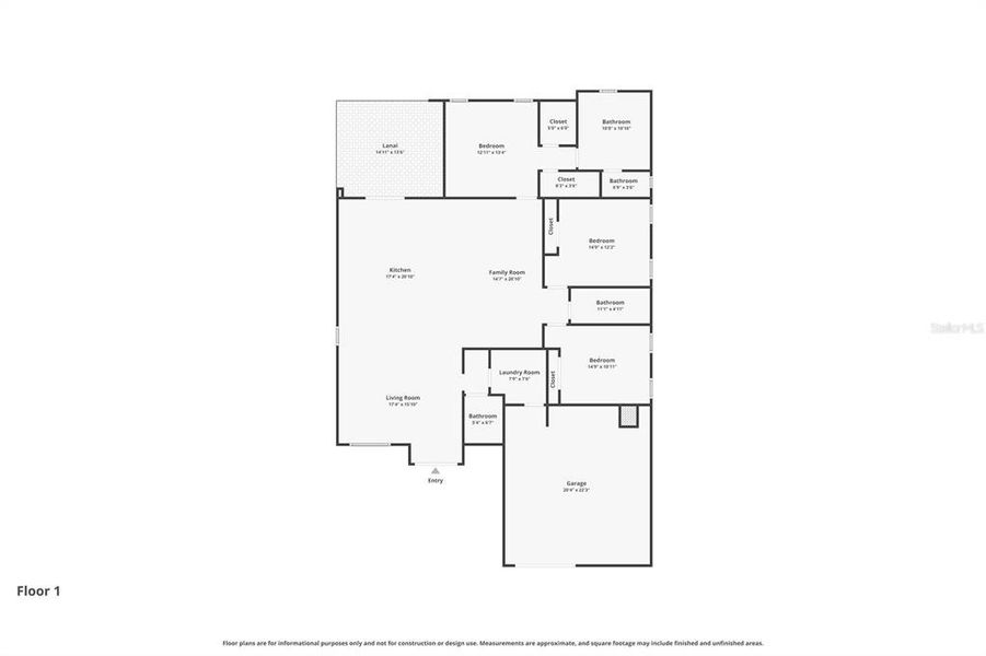 2D floor plan layout of this home in , Rotonda West, FL (Image 5).