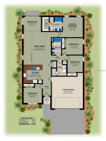 2D floor plan layout of this home in , Rotonda West, FL (Image 3).