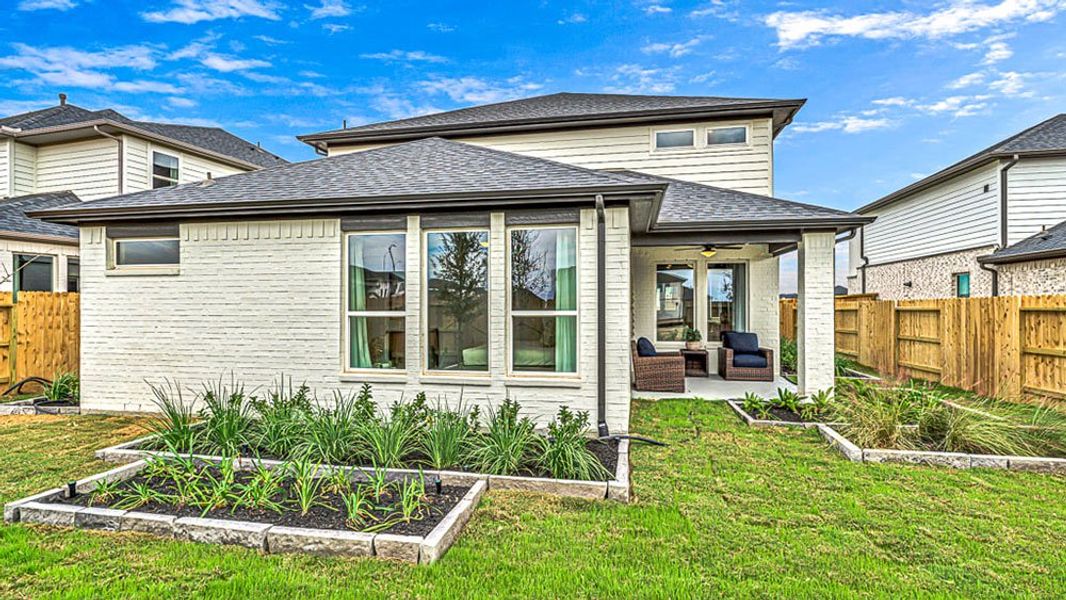 Representative exterior details of a home built from the Camelia by Taylor Morrison in Trillium 50s, Richmond (Image 4).
