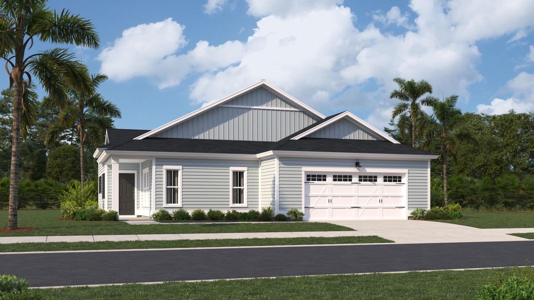 Front exterior of a new home in , Summerville, SC, highlighting curb appeal (Image 2). Front exterior of a new home in , Summerville, SC, highlighting curb appeal (Image 2).