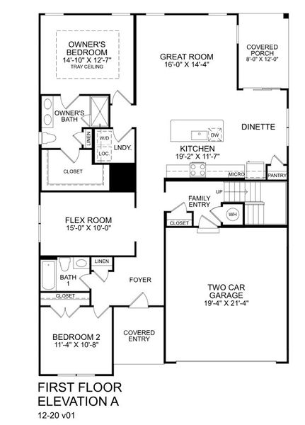 2D floor plan layout for the Bramante 2 Story by Ryan Homes in Albemarle, Hertford, NC (Image 2). 2D floor plan layout for the Bramante 2 Story by Ryan Homes in Albemarle, Hertford, NC (Image 2).