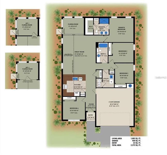 2D floor plan layout of this home in , Rotonda West, FL (Image 3).