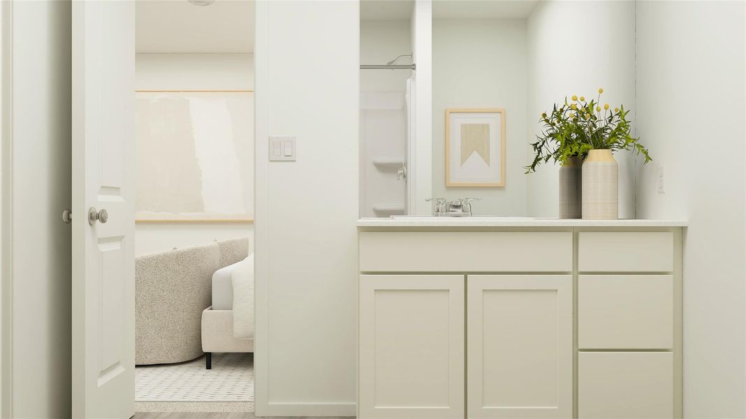 Furnished interior view inside a new home in Firefly Pointe, Hutto (Image 26).