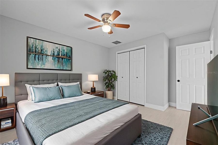 Furnished interior view inside a new home in , Winter Haven (Image 8). Furnished interior view inside a new home in , Winter Haven (Image 8).