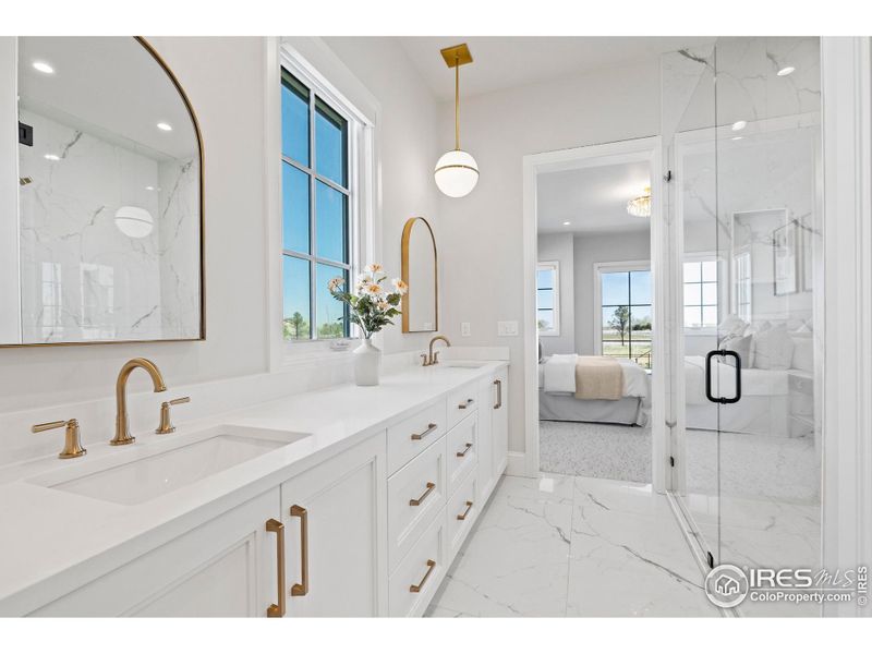 Main Floor Suite with Luxury 5 Piece bath and walk in closet