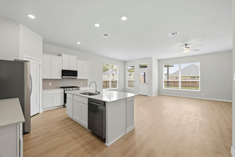 Furnished interior view inside a new home in Audubon, Magnolia (Image 13). Furnished interior view inside a new home in Audubon, Magnolia (Image 13).