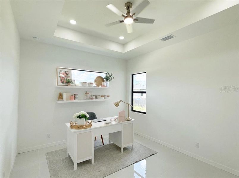 Furnished interior view inside a new home in , Cape Coral (Image 17). Furnished interior view inside a new home in , Cape Coral (Image 17).