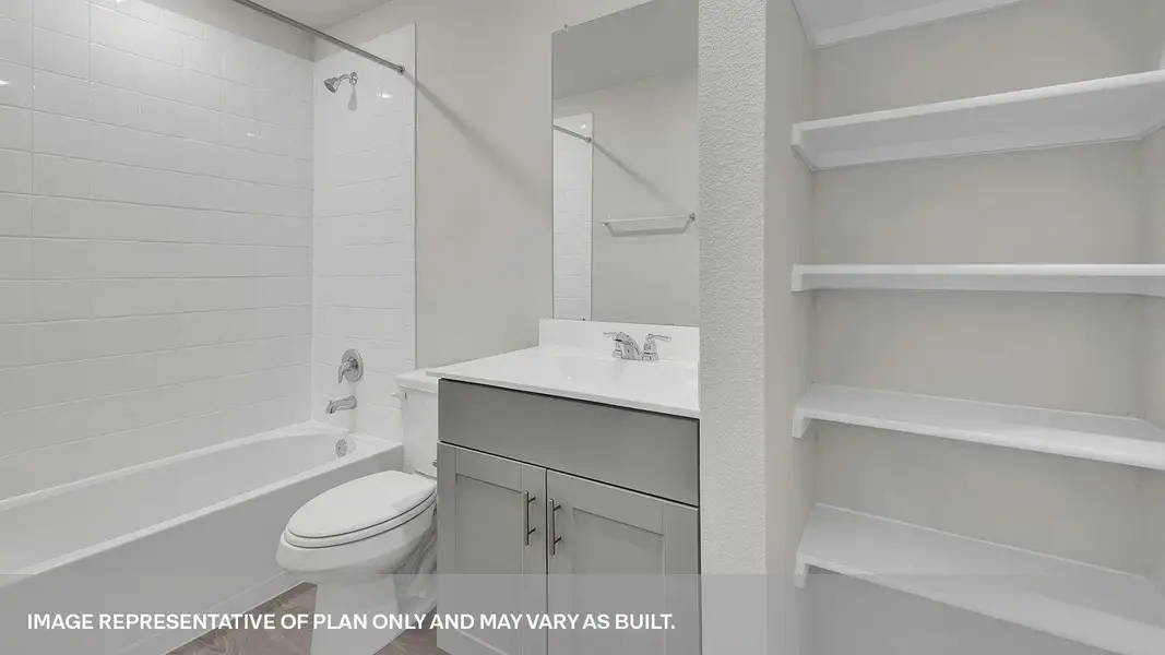 Furnished interior view inside a new home in Whisper South, San Marcos (Image 4). Furnished interior view inside a new home in Whisper South, San Marcos (Image 4).