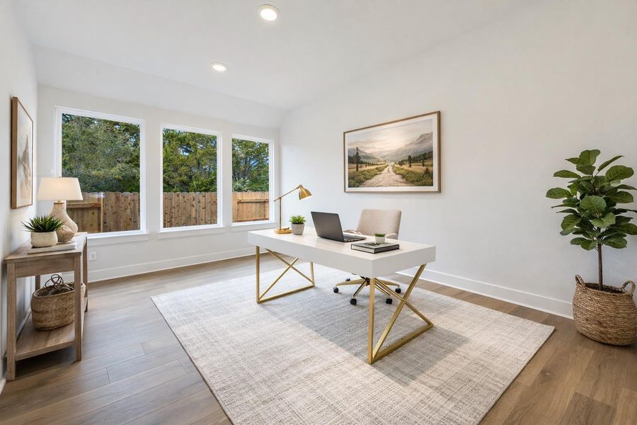 *Virtually Staged Study*