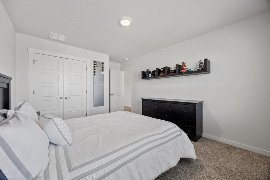 Another view of Bedroom 2 and the closet