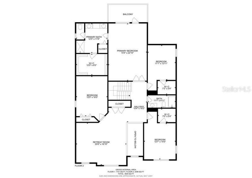 2D floor plan layout of this home in , Zephyrhills, FL (Image 3).