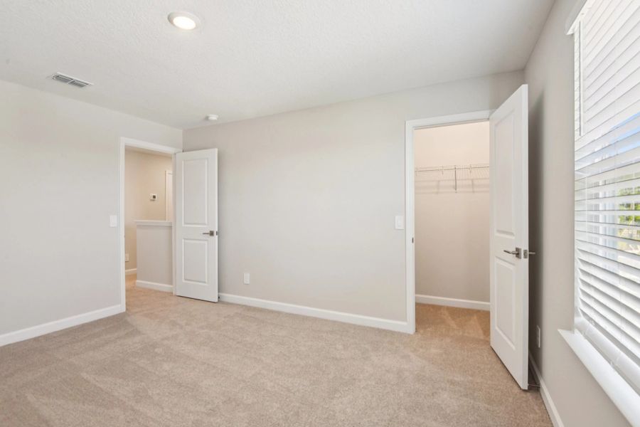 Walk-in closet off bedroom 4