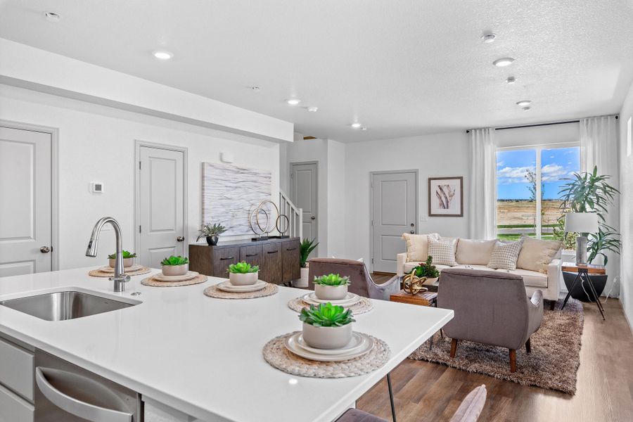 Furnished interior view inside a new home in Banning Lewis Ranch - New Homes Colorado Springs, Colorado Springs (Image 5).