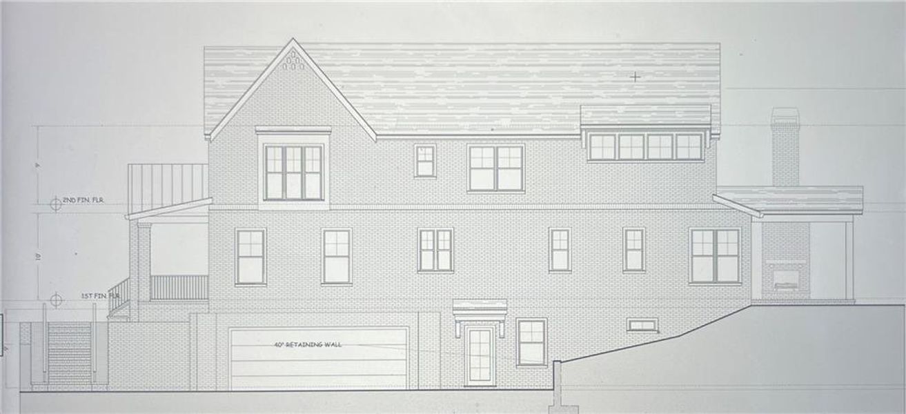 Exterior rendering of this home design in , Atlanta, GA (Image 5).