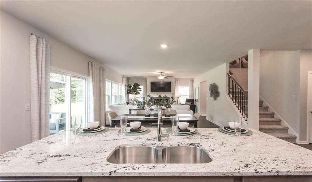 Furnished interior view inside a new home in Preserve at Mountain Creek, Pendergrass (Image 6). Furnished interior view inside a new home in Preserve at Mountain Creek, Pendergrass (Image 6).