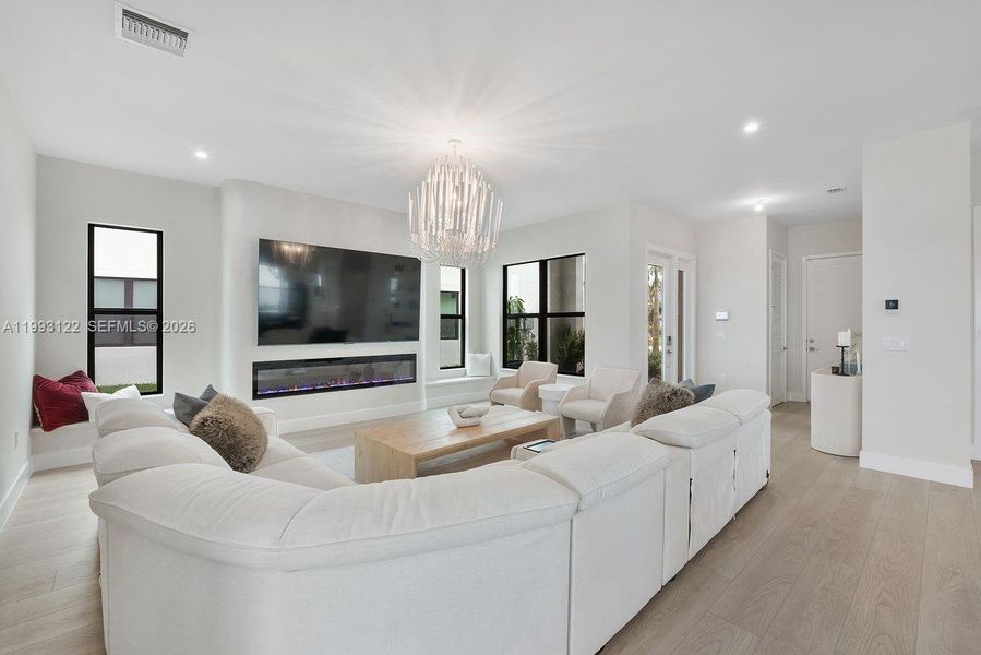Furnished interior view inside a new home in Solana Bay at Avenir, Palm Beach Gardens (Image 46).