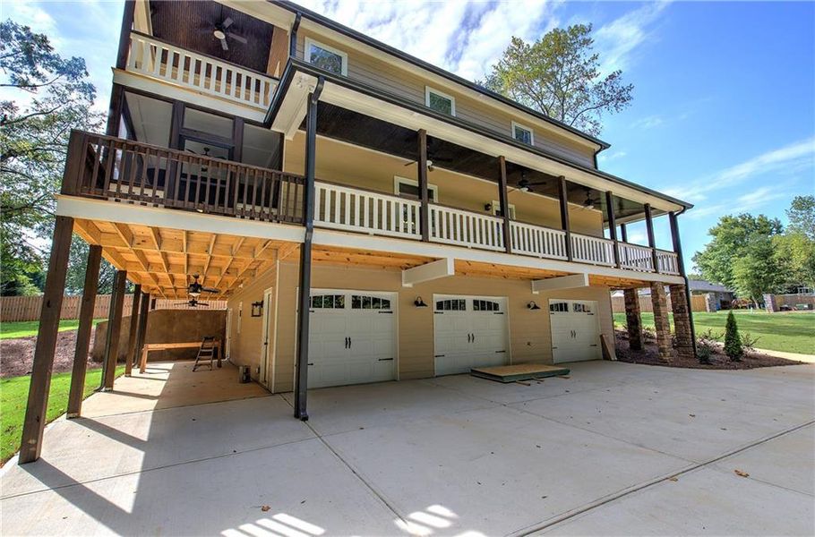 Front exterior of a new home in , Euharlee, GA, highlighting curb appeal (Image 24).