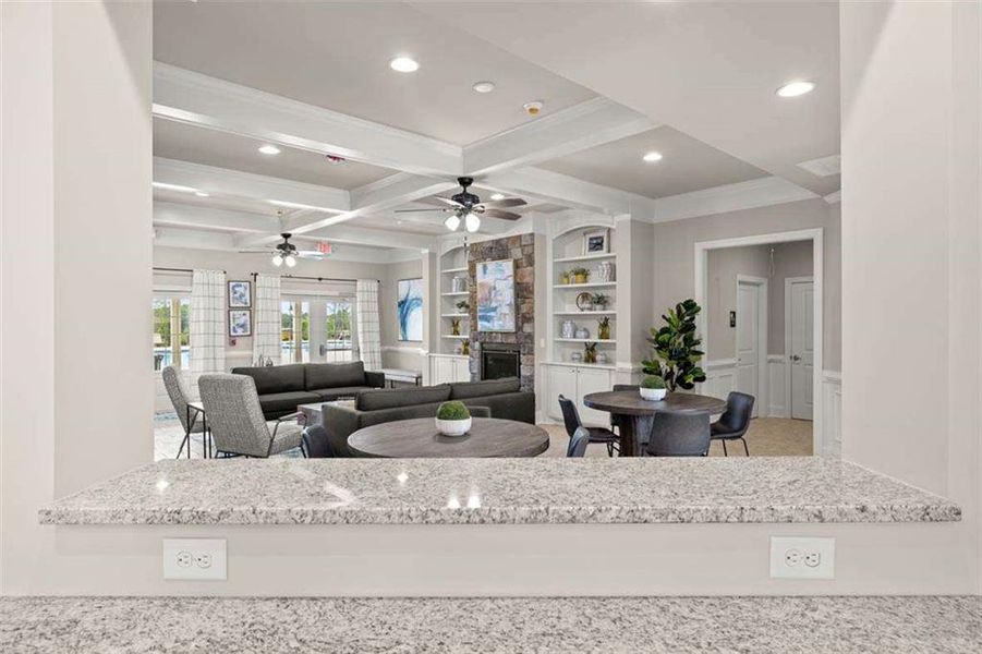 Furnished interior view inside a new home in Preserve at Dove Creek, Statham (Image 5).