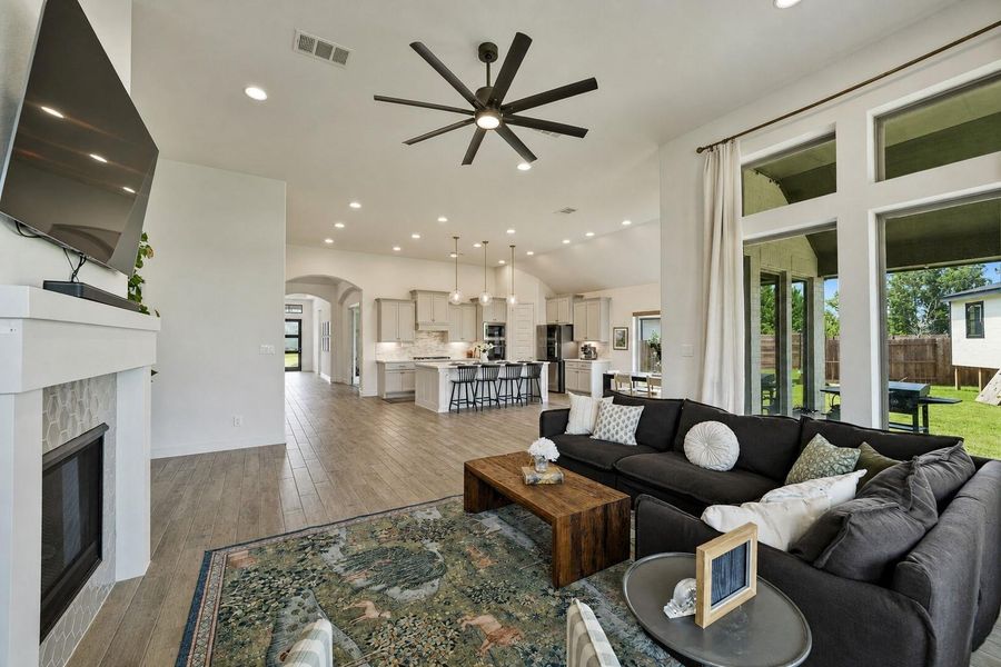 Furnished interior view inside a new home in Artavia, Conroe (Image 8).