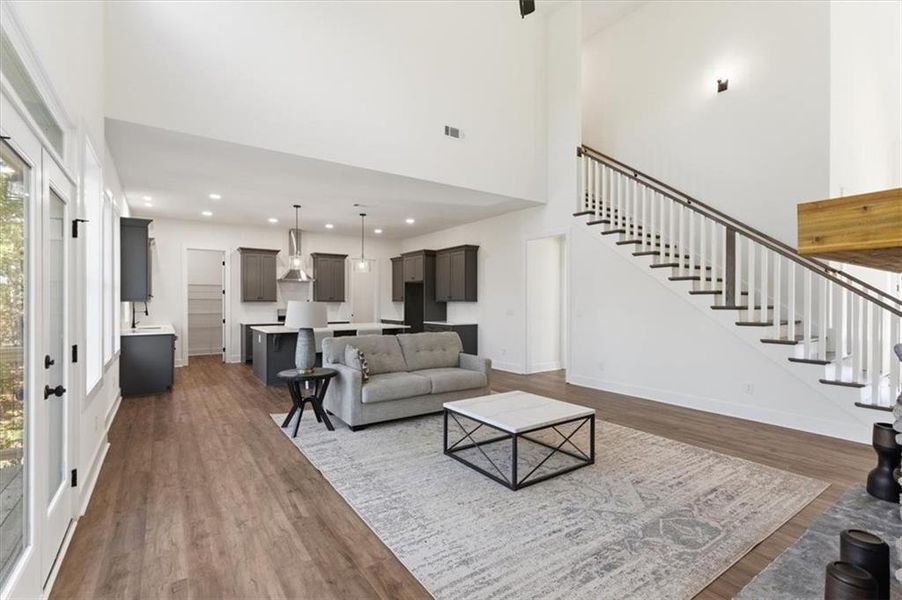Furnished interior view inside a new home in , Cartersville (Image 7).