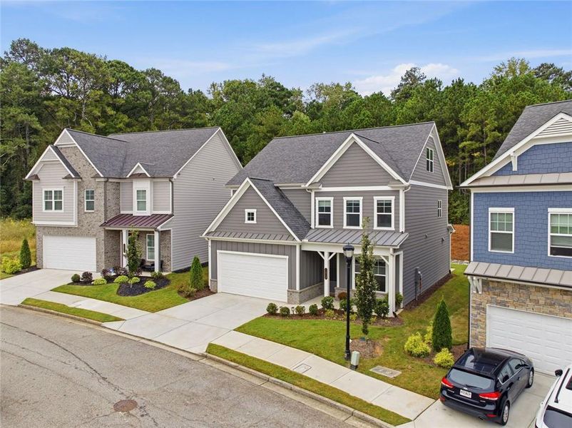 Front exterior of a new home in West Highlands, Atlanta, GA, highlighting curb appeal (Image 30). Front exterior of a new home in West Highlands, Atlanta, GA, highlighting curb appeal (Image 30).