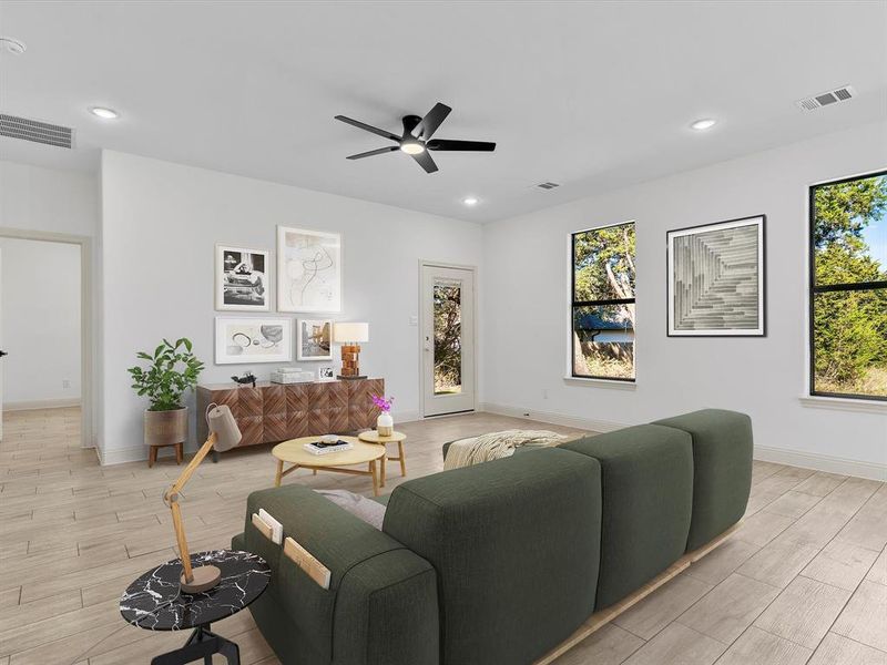 Furnished interior view inside a new home in , Granbury (Image 9).
