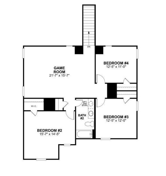 2D floor plan layout of this home in Miller's Pond, Rosenberg, TX (Image 5). 2D floor plan layout of this home in Miller's Pond, Rosenberg, TX (Image 5).