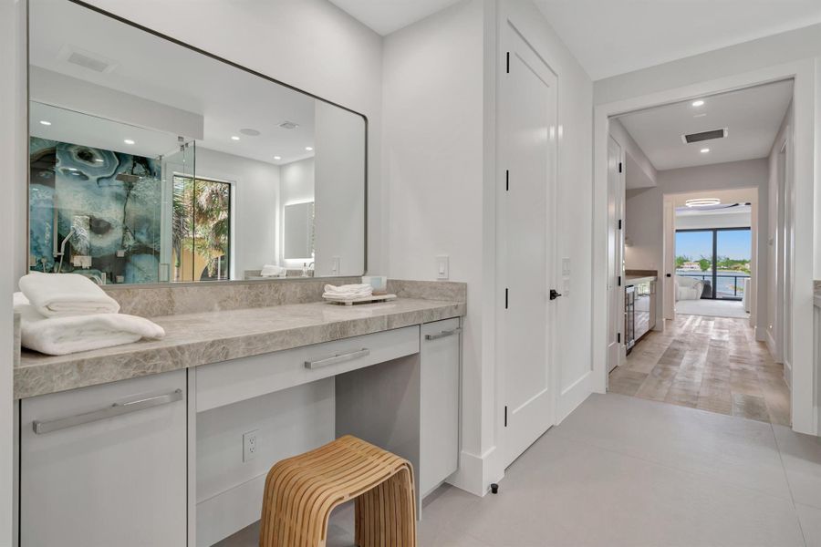 Furnished interior view inside a new home in , Lantana (Image 63).