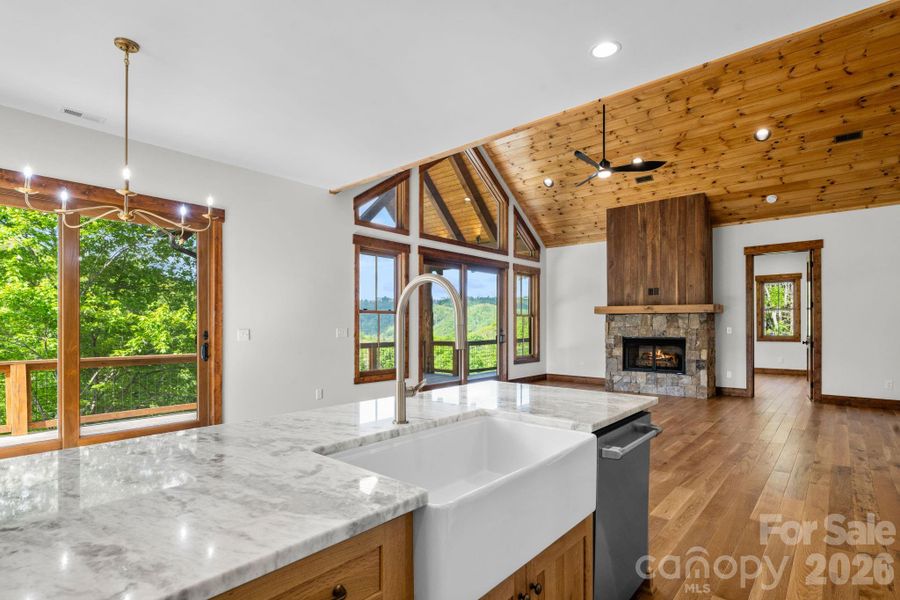 Furnished interior view inside a new home in , Banner Elk (Image 8).