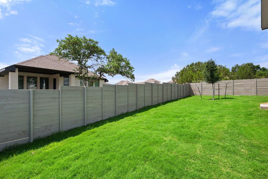 Exterior details and patio area of a home in Wolf Ranch, Georgetown (Image 4).